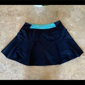 Kyodan Black/Turquoise Blue Skort
